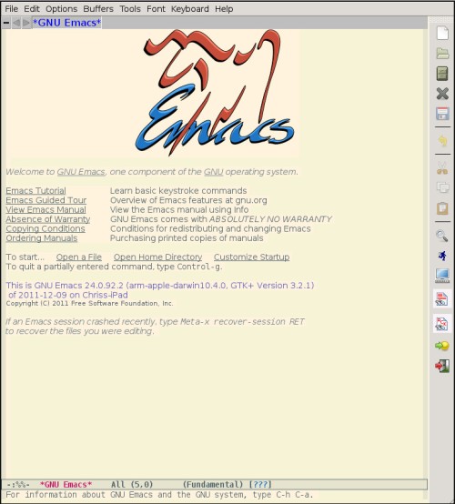 Emacs Port to IPad