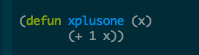 xplusone in Lisp